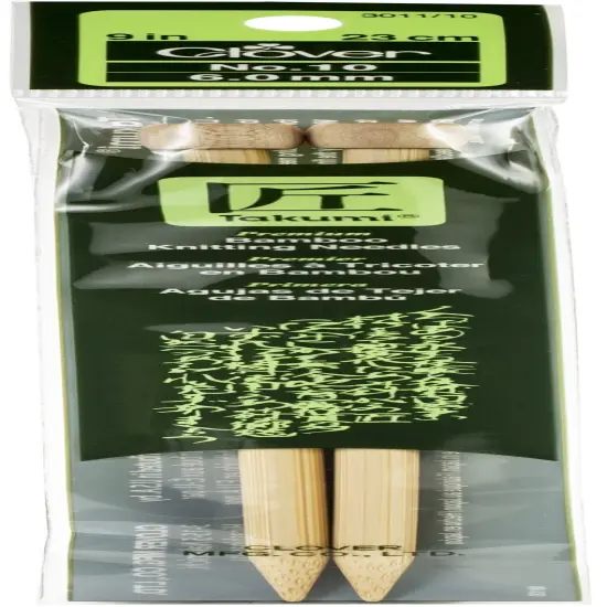 Takumi Bamboo Single Point Knitting Needles 9"-Size 10/6mm {1}
