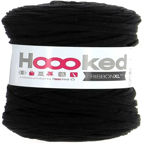 Multipack of 4 - Hoooked Ribbon XL Yarn-Black Night {2}