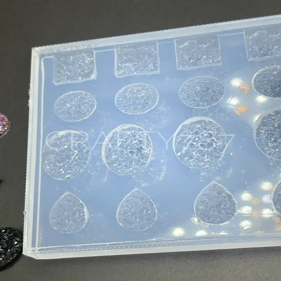 Druzy Variety Earrings Silicone Mold (B2) {2}