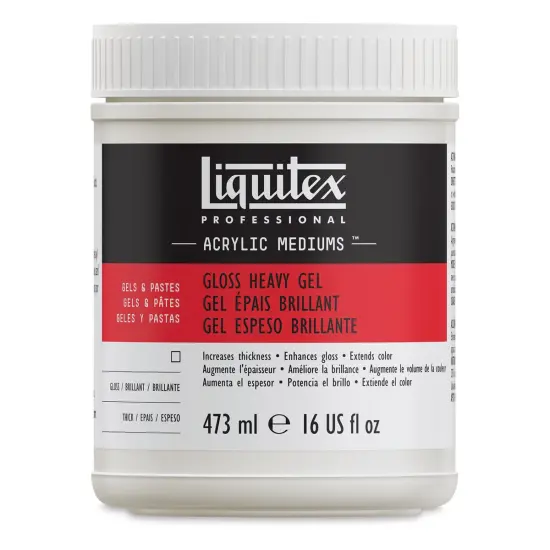 Liquitex Medium - Heavy Gel Medium, Gloss, 16 oz jar {1}