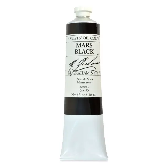 M. Graham Artists' Oil Color - Mars Black, 148 ml tube {1}