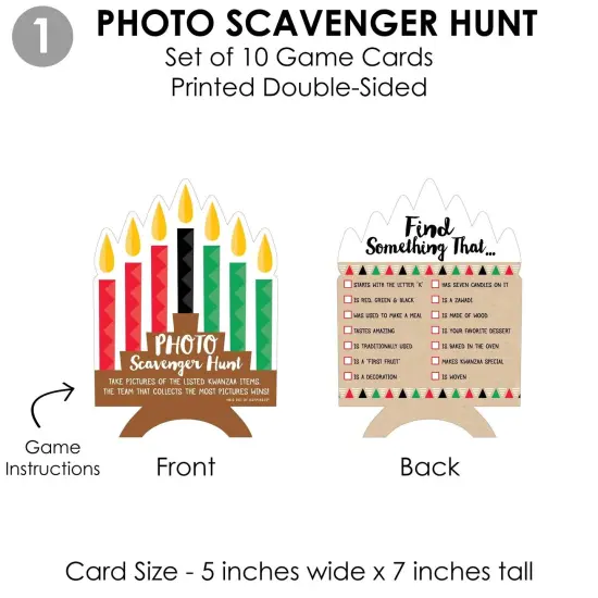 Big Dot of Happiness Happy Kwanzaa - 4 Games - 10 Cards Each - Gamerific Bundle {6}