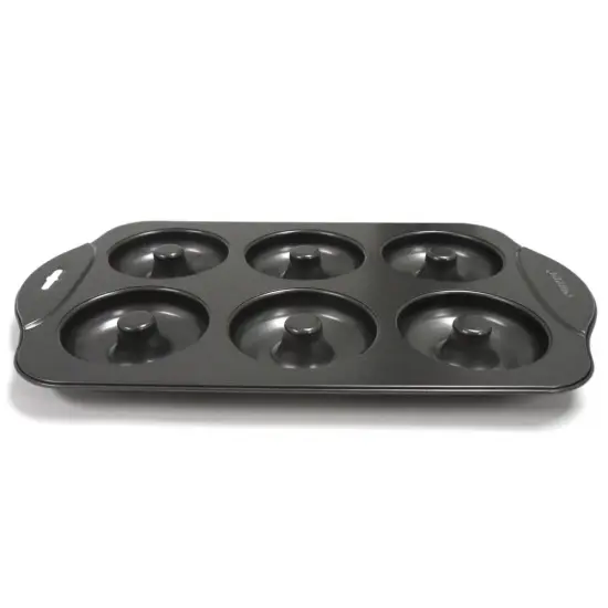 Norpro Donut Pan 3 1/2" Donuts Bake 6 Durable Non-Stick Easy Release {3}