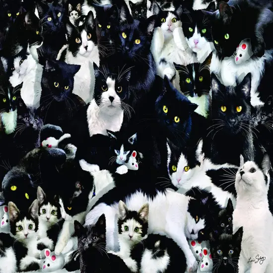 Sunsout Study in Black and White 1000 pc Jigsaw Puzzle 35180 {1}