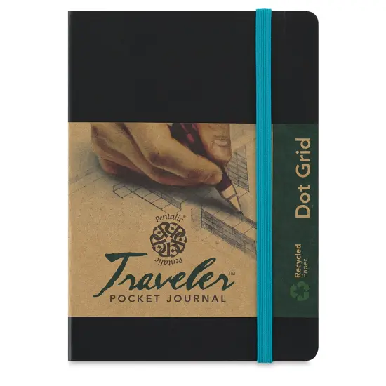 Pentalic Traveler Grid Pocket Journal - 6" x 4" {2}