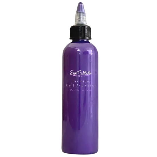 Premium Cell Activator | Ready to Pour | Create Perfect and Unique Cells in your Painting Works | 4oz by Volume | by Ezgi Sertcetin Met. giorgio blue {11}