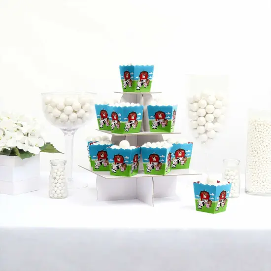 Big Dot of Happiness Farm Animals - Party Mini Favor Boxes - Baby Shower or Birthday Party Treat Candy Boxes - Set of 12 {3}