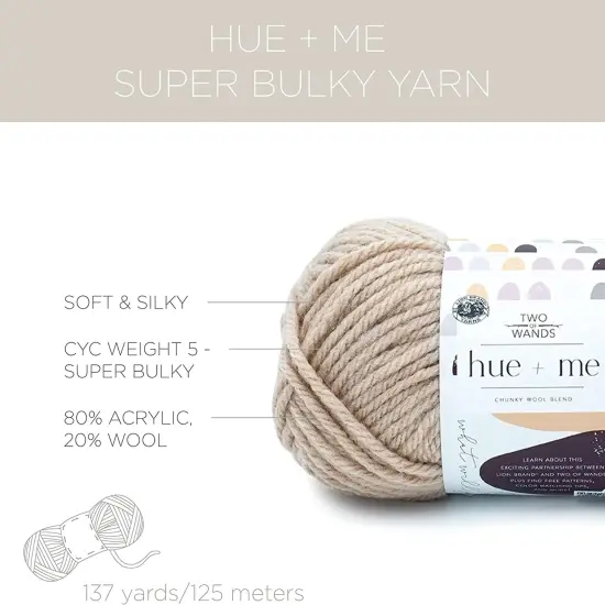 (Pack of 3) Lion Brand Hue & Me Yarn-Spicy {3}