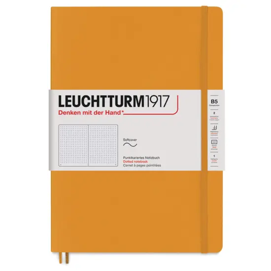 Leuchtturm1917 Dotted Softcover Notebook - Rising Sun, 7" x 10" {1}