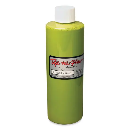 Jacquard Dye-Na-Flow Fabric Color - Sulpher Green, 8 oz bottle {1}