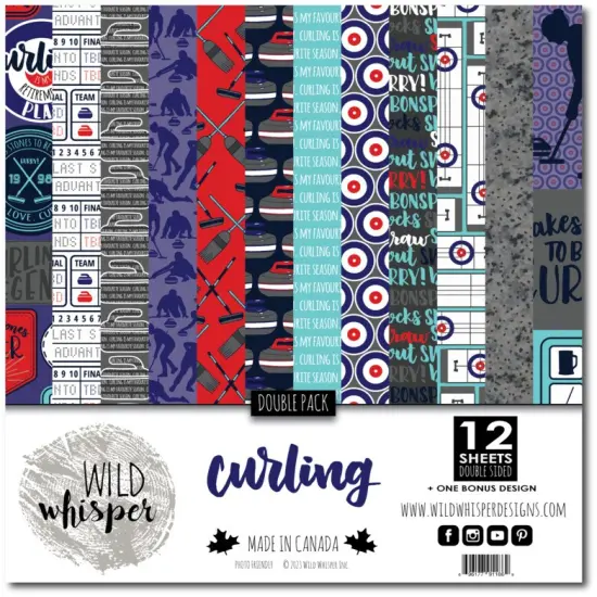 Curling DOUBLE 12x12 Paper Pack - Wild Whisper Designs {1}