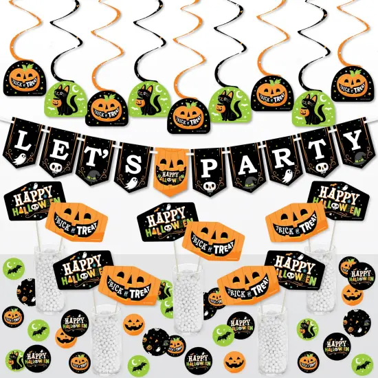 Big Dot of Happiness Jack-O'-Lantern Halloween - Kids Halloween Party Supplies Decoration Kit - Decor Galore Party Pack - 51 Pc {1}