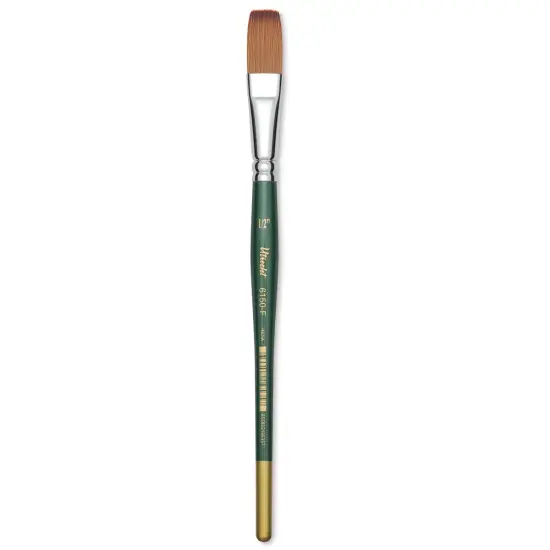 Utrecht Series 6150 Synthetic Golden Taklon Watercolor Brush - Flat, Size 1/2" {2}
