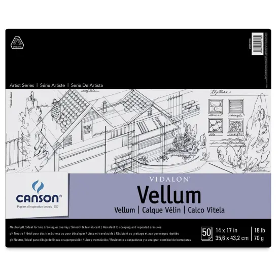 Canson Vidalon Vellum - 14" x 17", 50 Sheets {1}