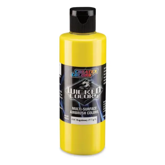 Createx Wicked Colors Airbrush Color - Opaque Bismuth Vanadate Yellow, 4 oz, Bottle {1}