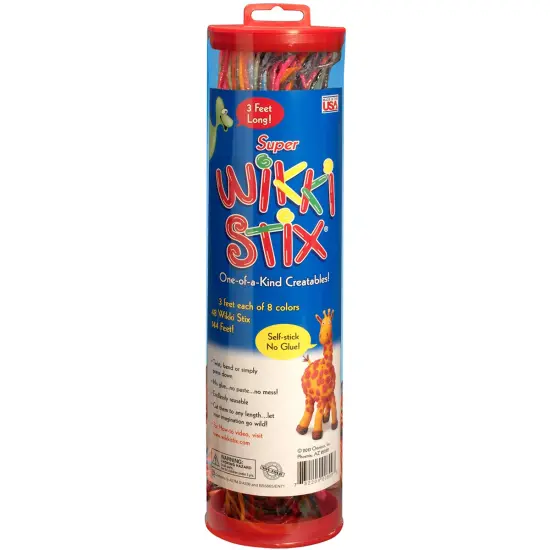 Super Wikki Stix 3' 48/Pkg-Assorted Colors {1}
