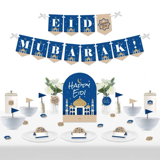 Big Dot of Happiness Eid Mubarak - DIY Happy Eid Party Signs - Ramadan Snack Bar Decorations Kit - 50 Pieces {1}