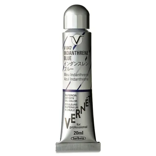 Holbein Vern&eacute;t Superior Artists' Oil Color - Indantherene Blue, 20 ml tube {2}