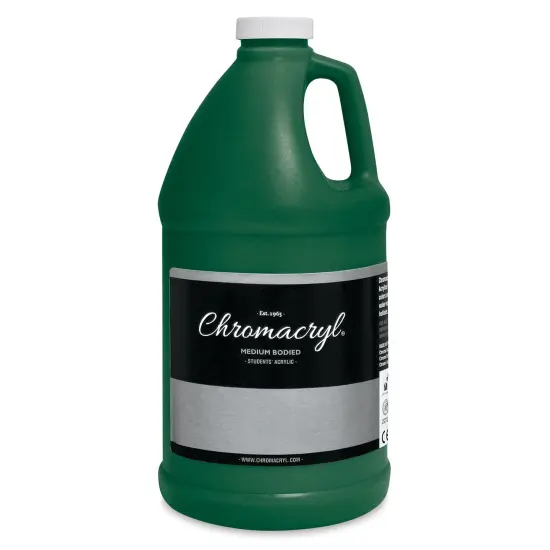 Chromacryl Students' Acrylics - Green Deep, 64 oz bottle {2}