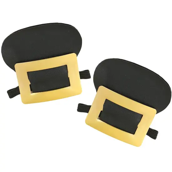 Colonial Shoe Buckle Accessories - Historical Gold Shoe Buckles Costume Accessory {3}