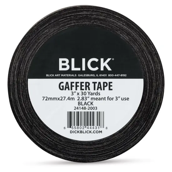 Blick Gaffers Tape - 3" x 30 yds, Black {1}