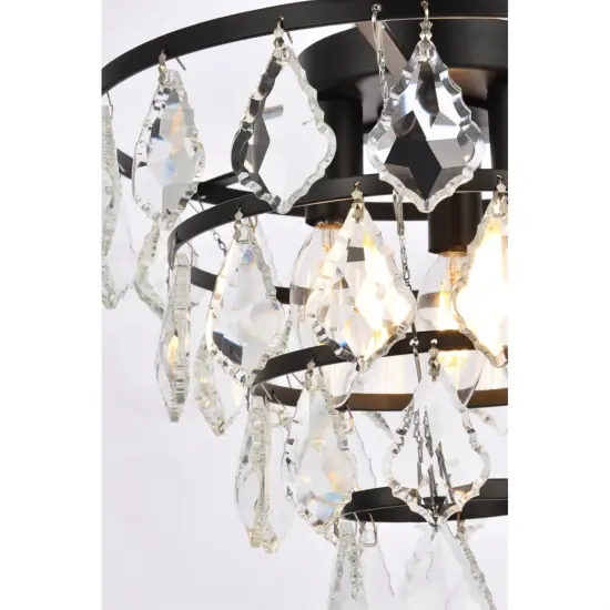 Ella 12 inch flush mount in black {5}