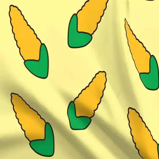 Various Fabrics by the Yard or Fat Quarter Corn Kitchen Food Yellow Vegetable Custom Printed Fabric by Spoonflower {5}