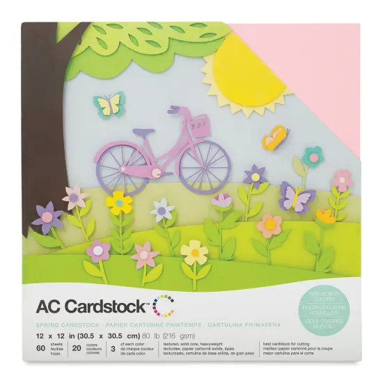 AC Cardstock Papers - 12" x 12", Spring, 60 Sheets {1}