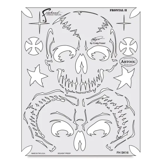 Iwata Artool Freehand Template - Return of Skull Master Frontall II {2}