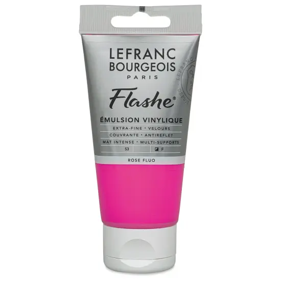 Lefranc & Bourgeois Flashe Vinyl Paint - Fluorescent Pink, 80 ml tube {1}