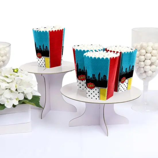 Big Dot of Happiness Bam Superhero - Baby Shower or Birthday Party Favor Popcorn Treat Boxes - Set of 12 {4}