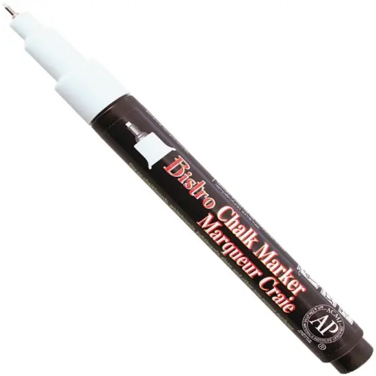 Uchida Bistro Chalk Marker Extra Fine Tip-White {1}