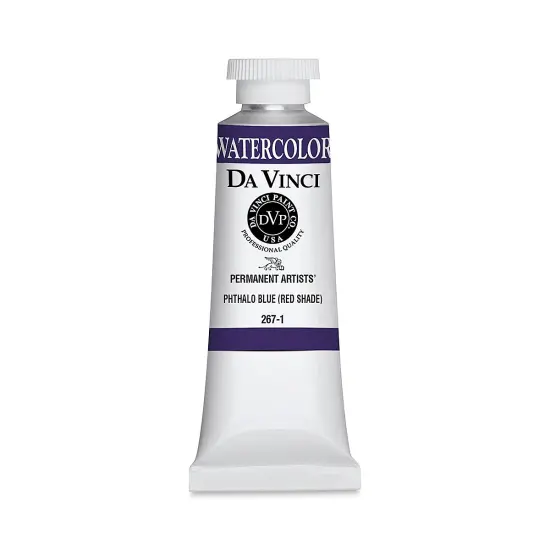 Da Vinci Artists' Permanent Watercolor - Phthalo Blue (Red Shade), 37 ml tube {1}