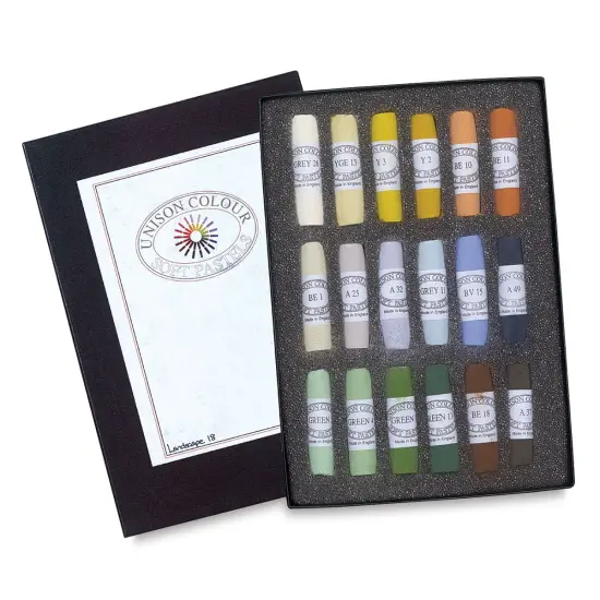 Unison Handmade Pastel Set - Landscape Colors, Set of 18, Full Stick {1}
