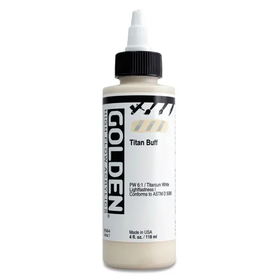 Golden High Flow Acrylics - Titan Buff, 4 oz bottle {1}