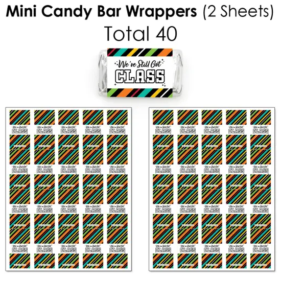 Big Dot of Happiness Still Got Class - High School Reunion Party Candy Favor Sticker Kit - 304 Pieces {4}