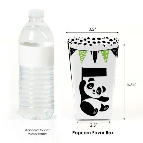 Big Dot of Happiness Party Like a Panda Bear - Baby Shower or Birthday Party Favor Popcorn Treat Boxes - Set of 12 {3}