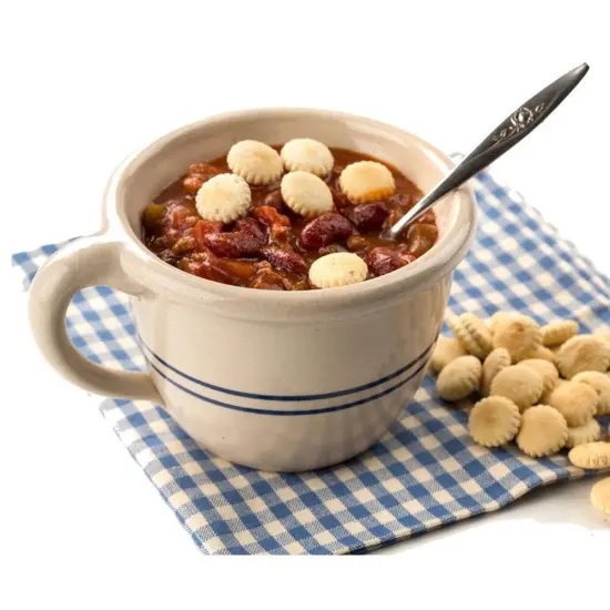 Martinez Pottery Large Soup and Cereal Bowl Handmade Heritage Blue Stripe Stoneware {4}