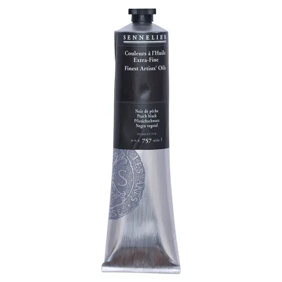 Sennelier Artists' Extra Fine Oil Paint - Peach Black, 200 ml tube {2}