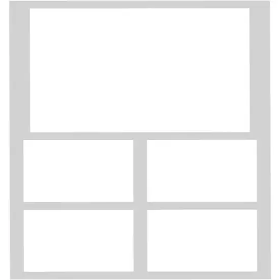 Simple Stories Simple Pages Page Template-(1) 1-4"X4" & 4-2"X2" {5}