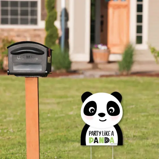 Big Dot of Happiness Party Like a Panda Bear - Outdoor Lawn Sign - Baby Shower or Birthday Party Yard Sign - 1 Piece {3}