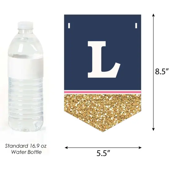 Big Dot of Happiness Last Sail Before the Veil - Nautical Bridal Shower & Bachelorette Party Bunting Banner - Bridal & Bachelorette Party Decorations {4}