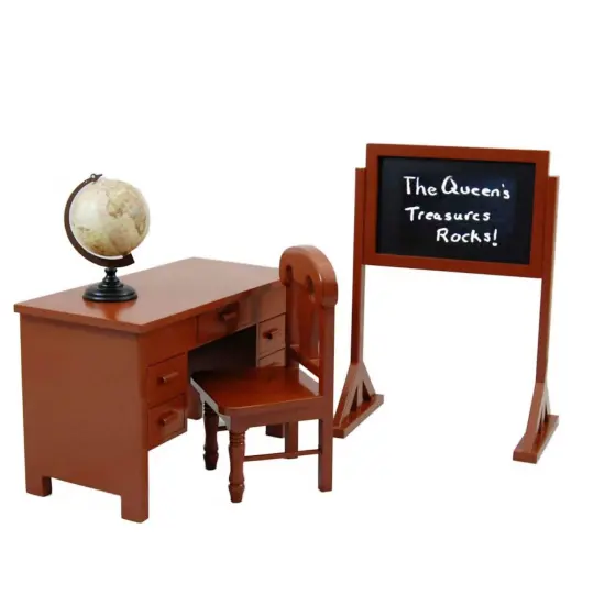 The Queen's Treasures Vintage Wooden 18 Inch Doll School Teachers Desk {2}