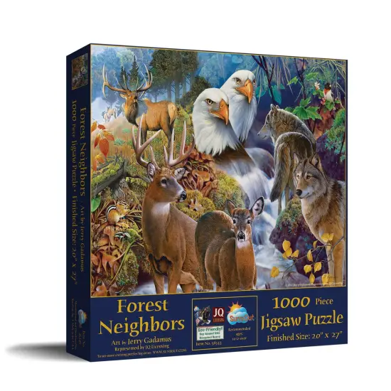 Sunsout Forest Neighbors 1000 pc Jigsaw Puzzle 56543 {3}