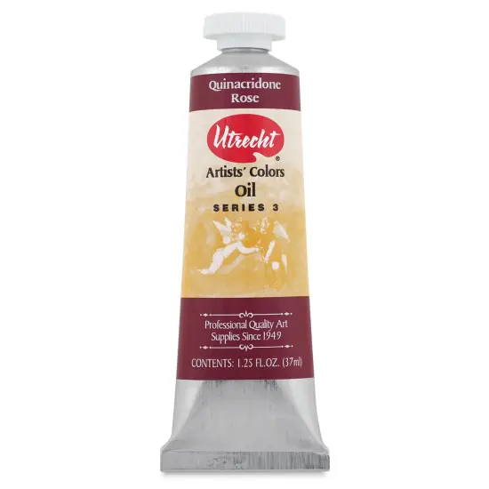 Utrecht Artists' Oil Paint - Quinacridone Rose, 37 ml tube {1}