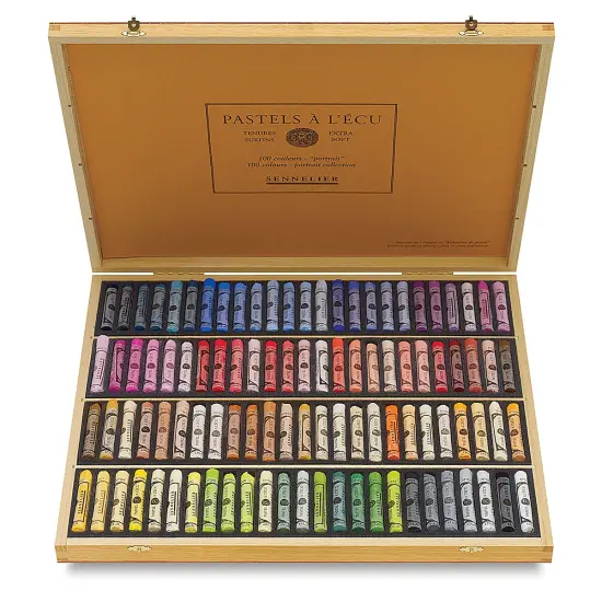 Sennelier Soft Pastels - Set of 100, Portrait Colors, Wood Box {2}
