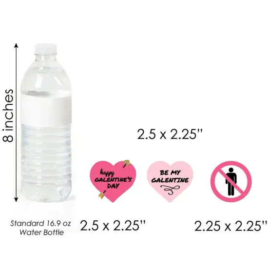 Big Dot of Happiness Be My Galentine - DIY Shaped Galentine's and Valentine's Day Party Cut-Outs - 24 Count {6}