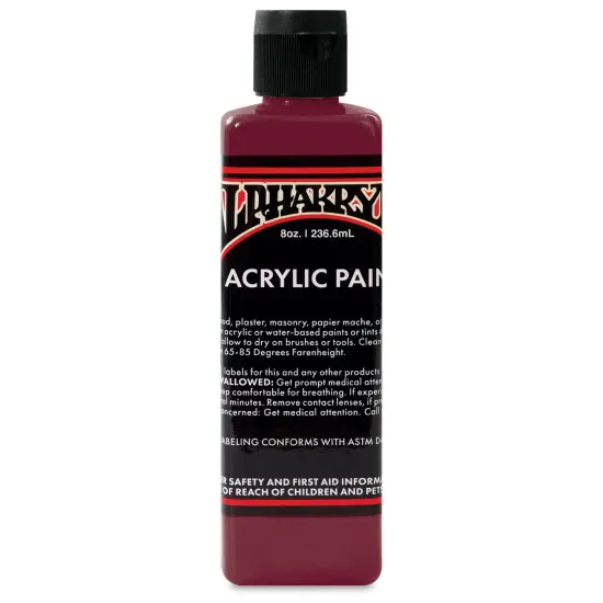 Alpha6 Alphakrylic Acrylic Paint - Burgundy, 8 oz {1}