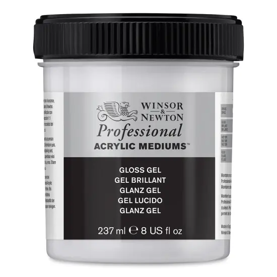 Winsor & Newton Artists' Acrylic Gel Medium - Gloss, 237 ml jar {1}