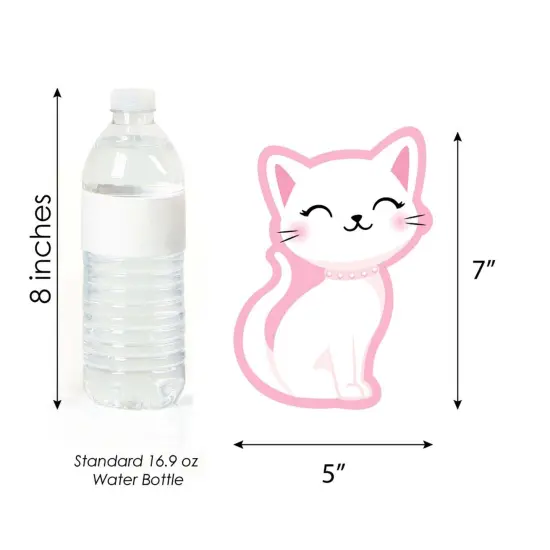 Big Dot of Happiness Purr-fect Kitty Cat - Decorations DIY Kitten Meow Baby Shower or Birthday Party Essentials - Set of 20 {6}
